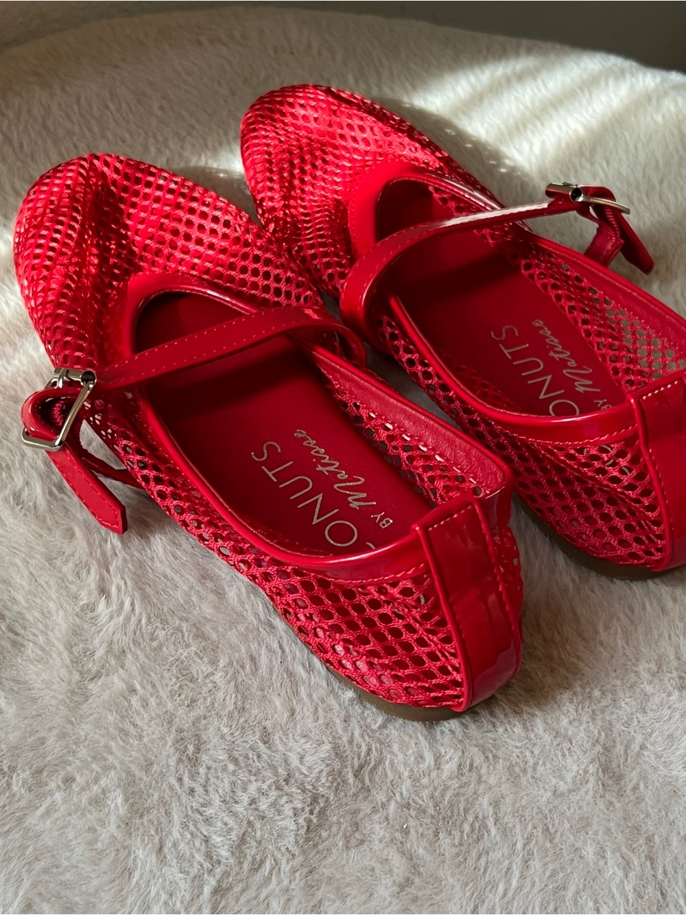 Coconuts by Matisse Glossy Red Mary Jane Flats with Buckle Strap - Picture 6 of 6